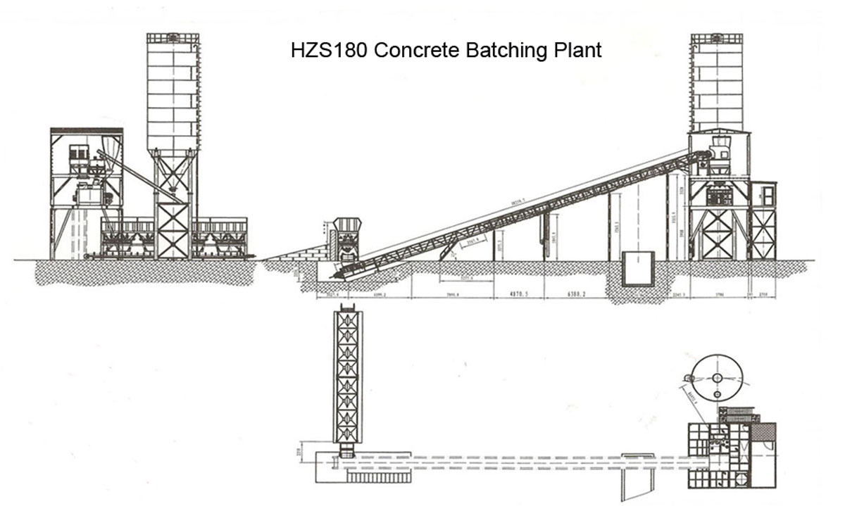 hzs180 Стационарный бетонный завод